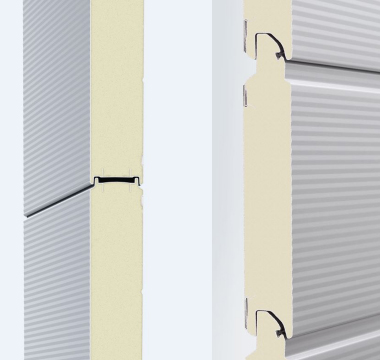 Double skinned steel thermal-insulated door panels